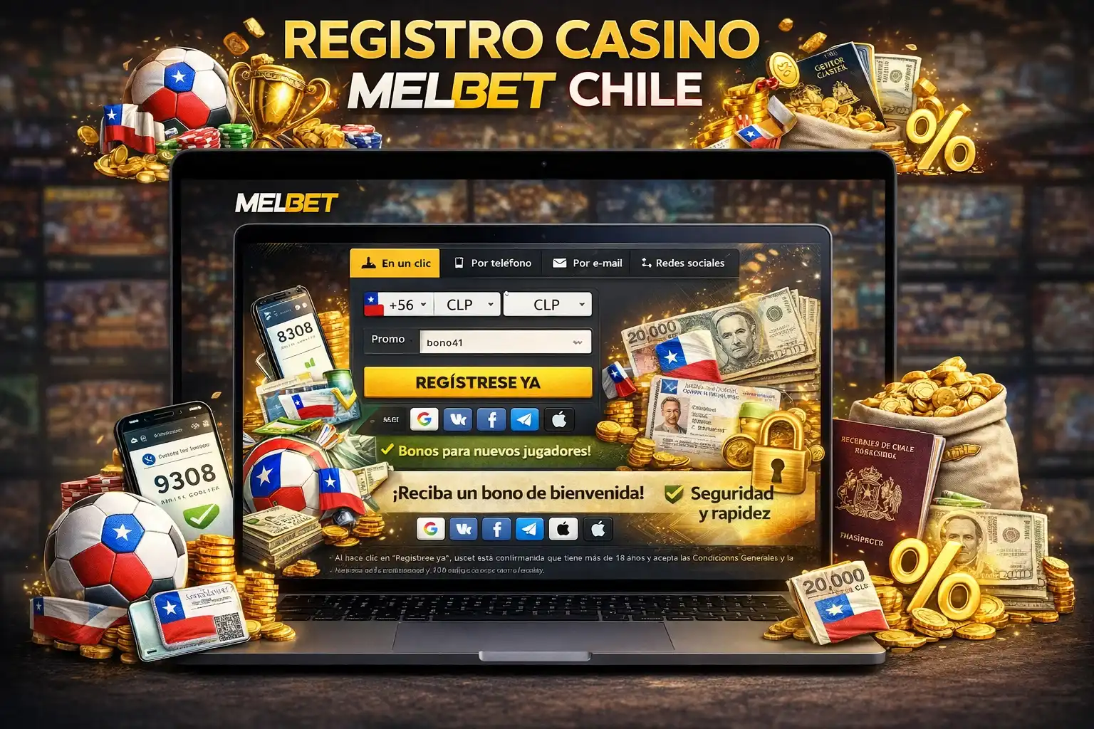 Cómo registrarse en Melbet Chile paso a paso